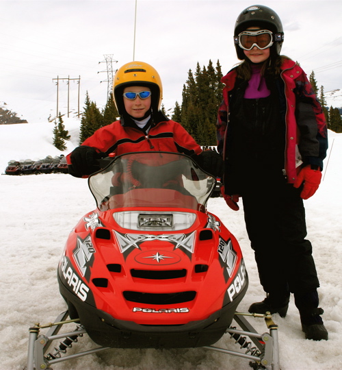 Breckenridge Snowmobiling Children