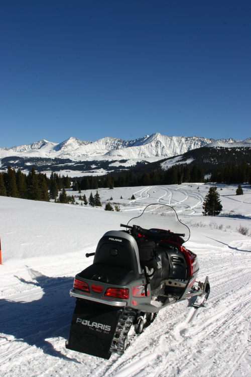 Breckenridge Snowmobiling at the Prospector Lodge